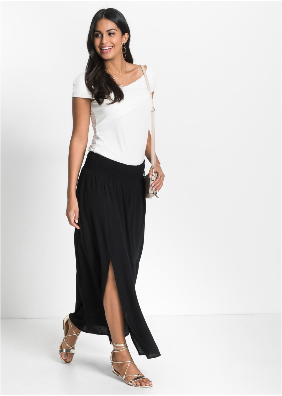 Jupe maxi longue avec fentes