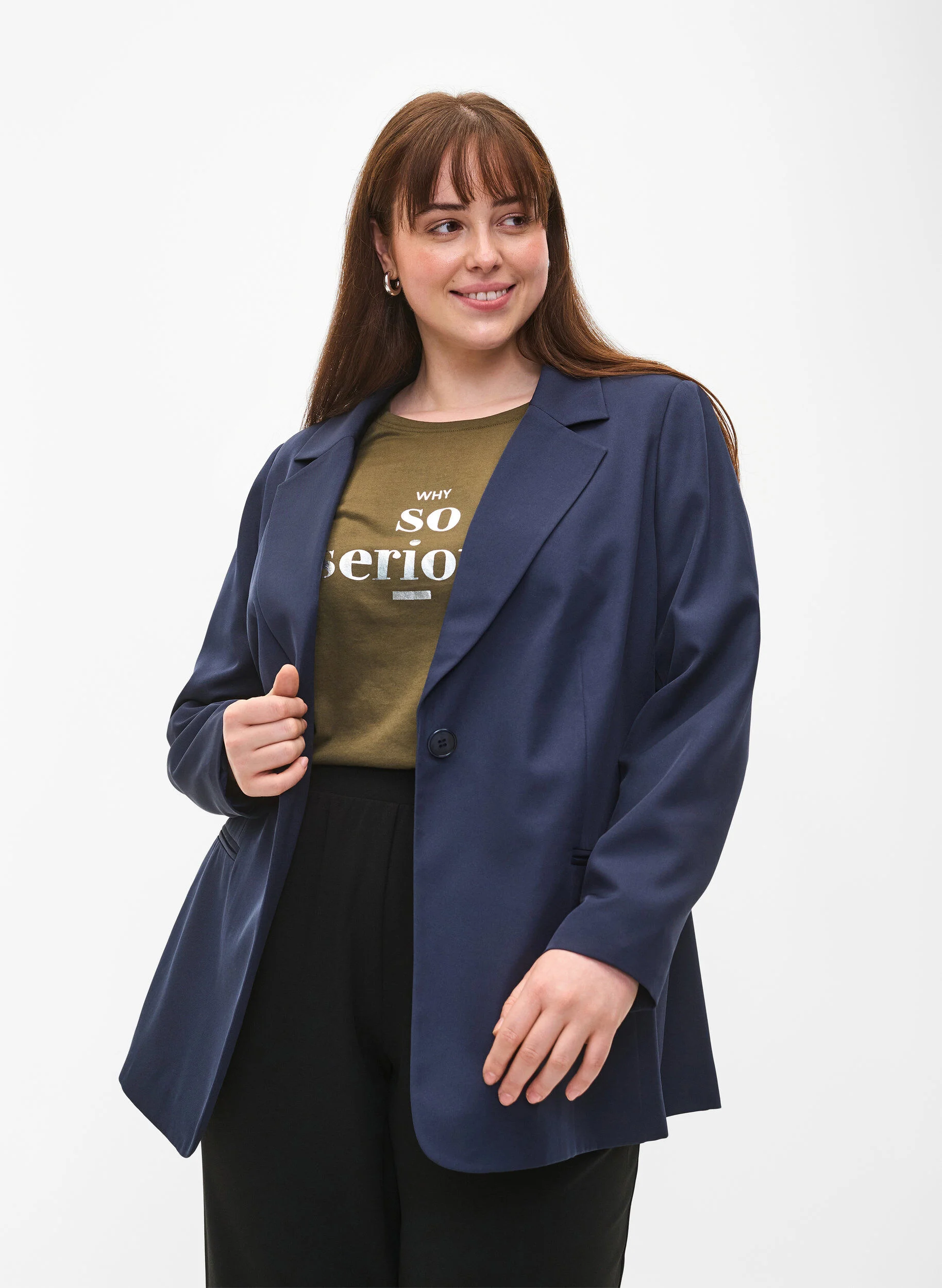 FLASH - Enkel blazer med knap