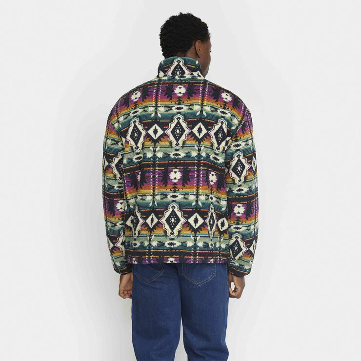 RVLT - Revolution Printed Fleece Jacket Black