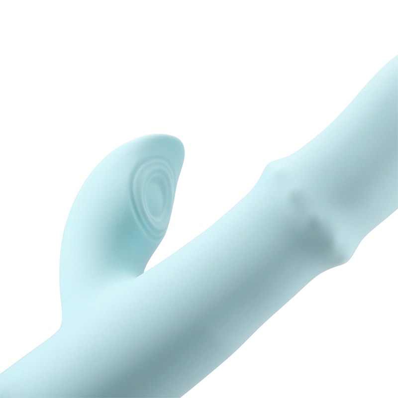 Vibromasseur - Onde de pulsion & anneau mobile - 25 modes - Bleu
