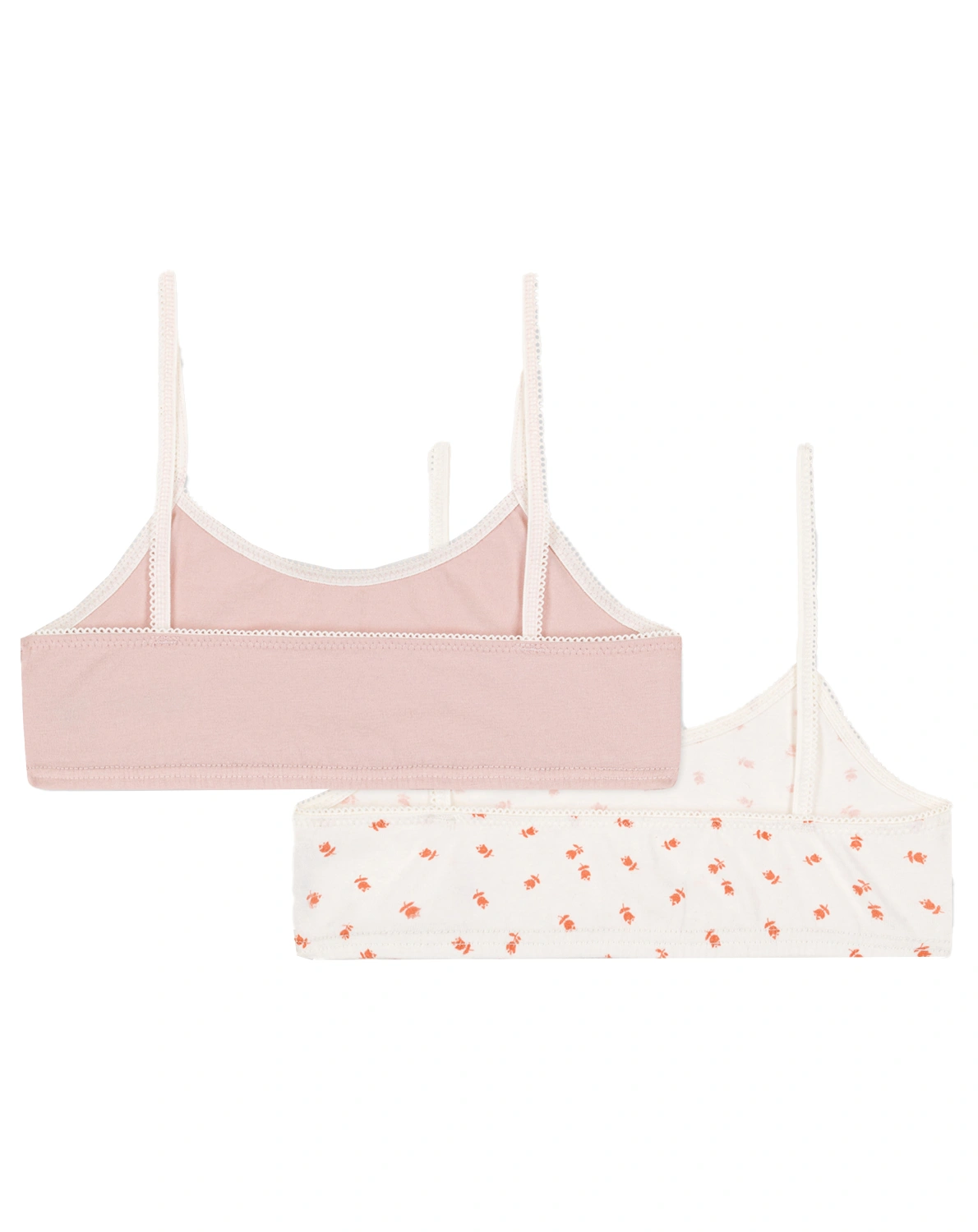 Bustiers TUTULI JUNIOR 2er Set in rosa/weiß
