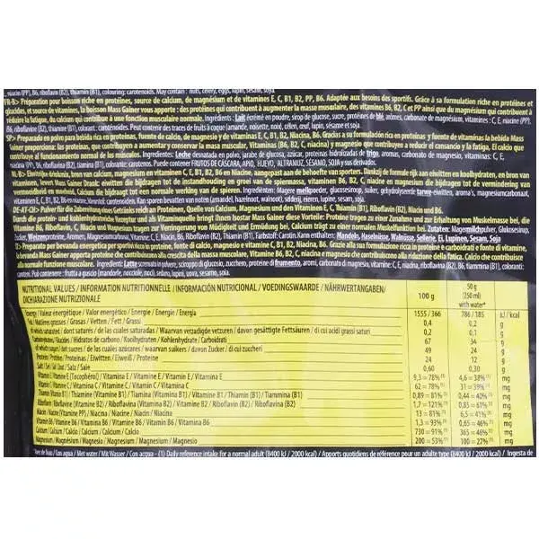 Isostar Mass Gainer em Pó, Bebida Proteica Sabor Baunilha, 700g