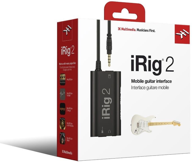 IK Multimedia iRig 2 - Gitaar interface voor iOS en macOS