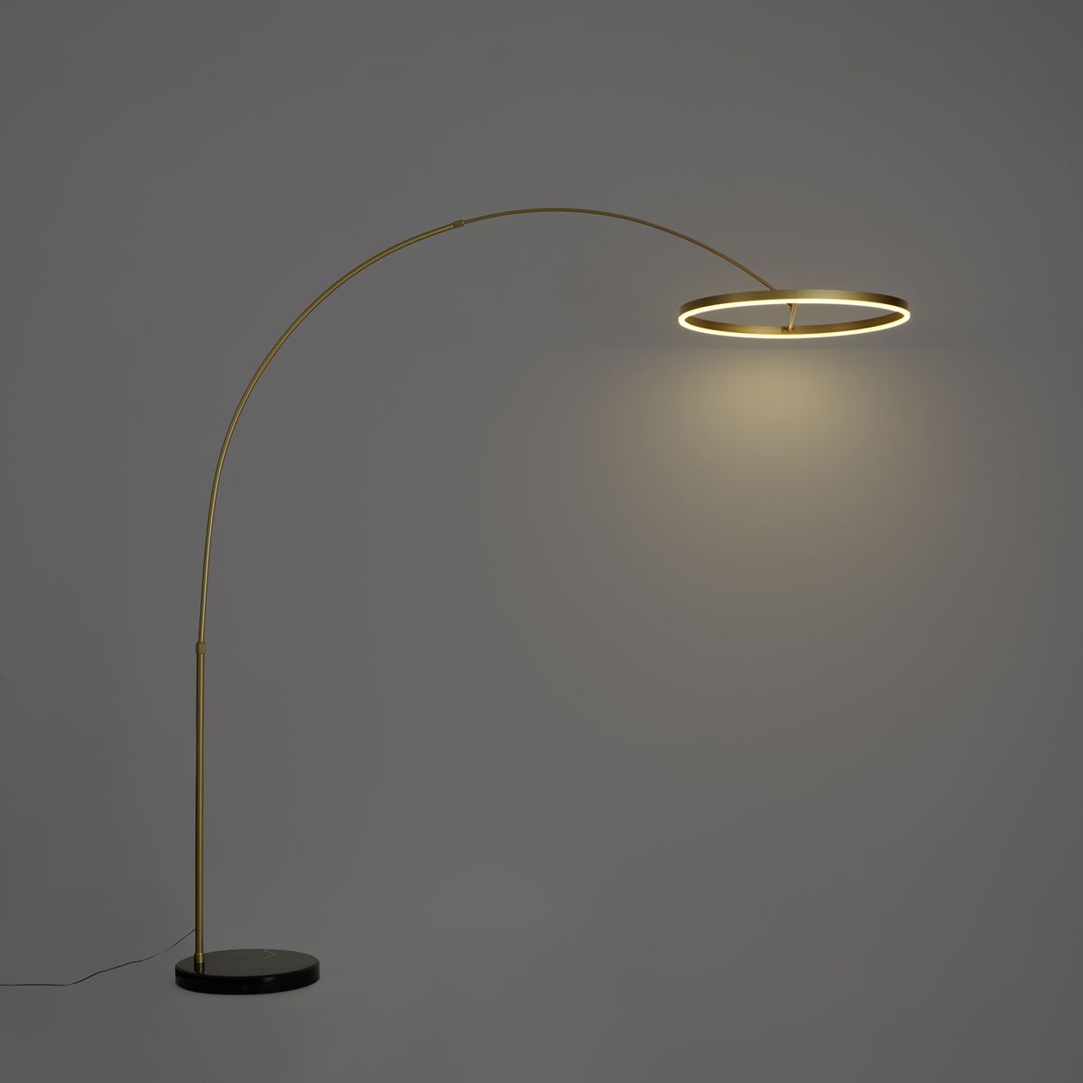 Design booglamp goud incl. LED 3-staps dimbaar - Anello