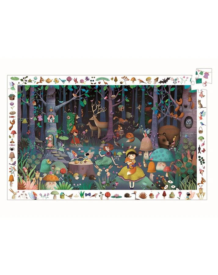 Puzzle ZAUBERWALD 100-teilig in bunt