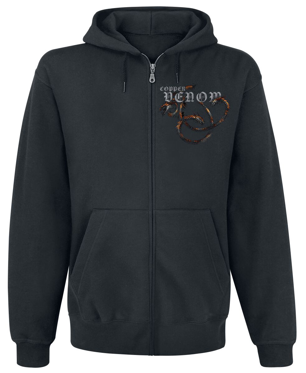 Sweat à Capuche Zippé Copper Venom | Alchemy England Sweat-shirt zippé à capuche