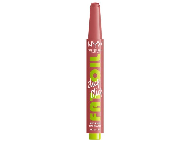 NYX Professional Makeup Lippenbalsam Fat Oil Slick Click 01 Pflegender Lippenstift mit ölhaltiger Formel