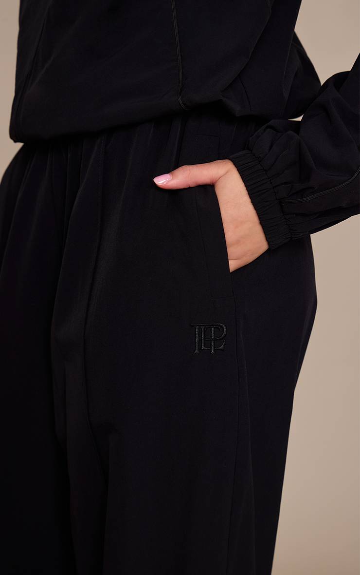 Noir Pantalon De Jogging À Bandes Coquille
