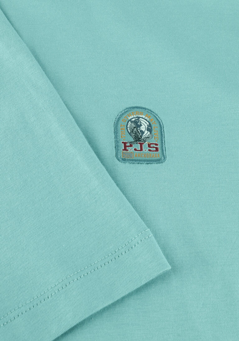 blauwe parajumpers t-shirt patch tee