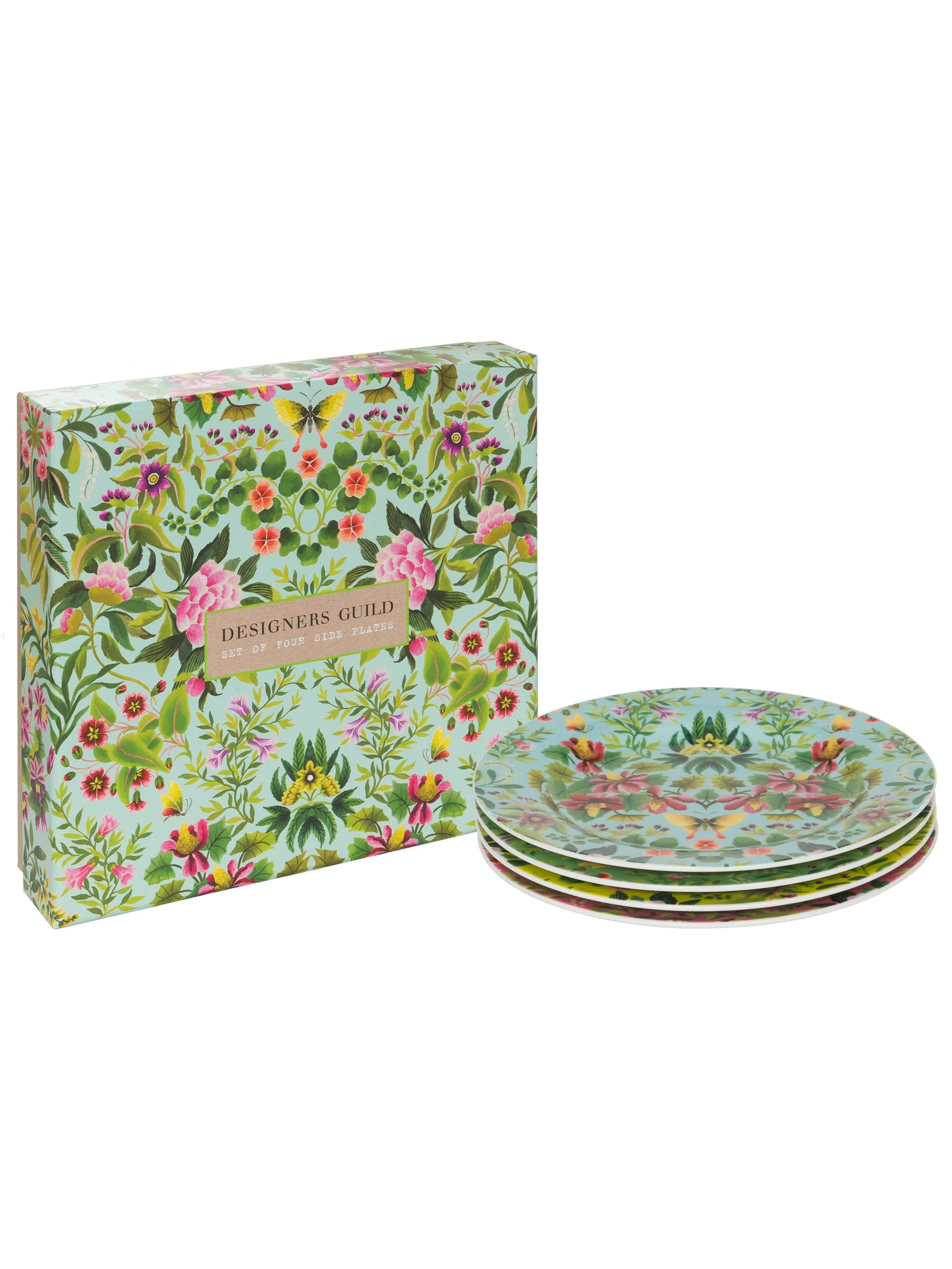 Designers Guild 4 Ikebana Damask bijgerechtbordjes