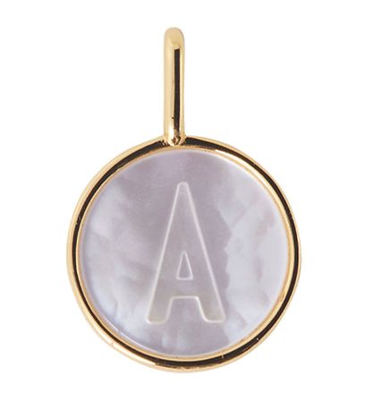 Design Letters Vedh?ng Til Halsk?de - A - Pearl Gold