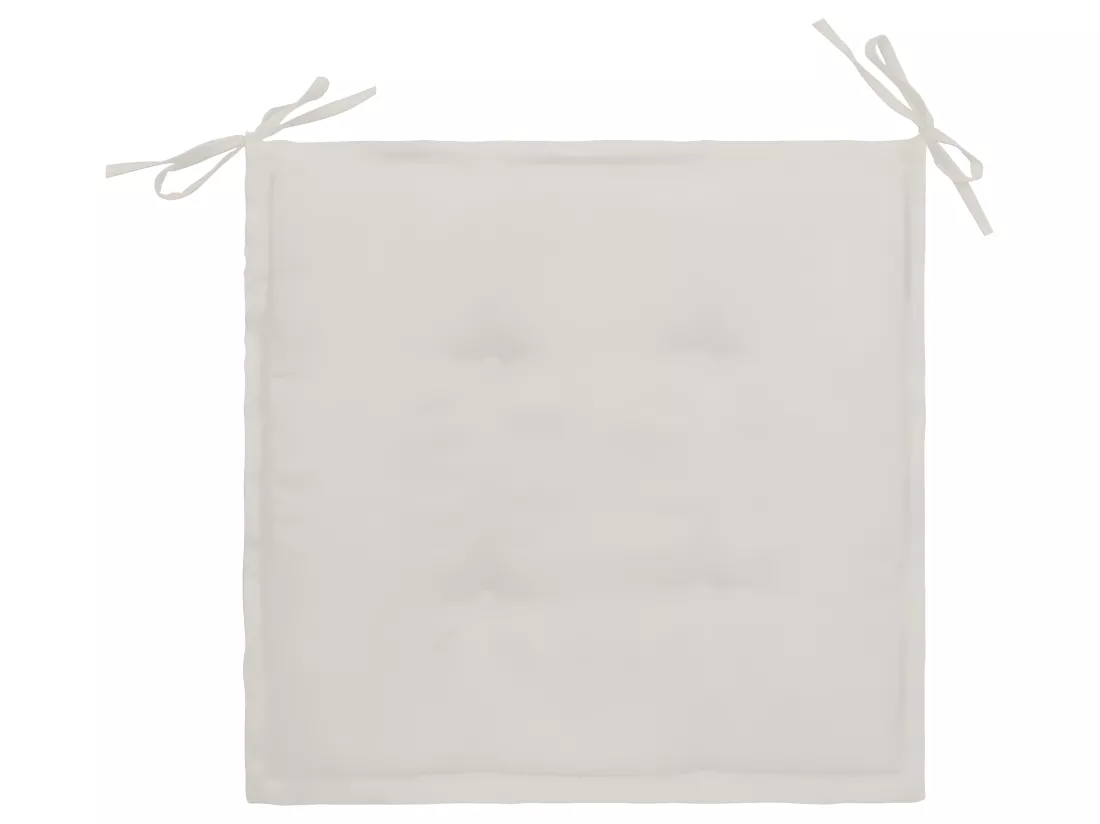 lot de 2 coussins crème 50 x 50 x 3 cm DEC021727