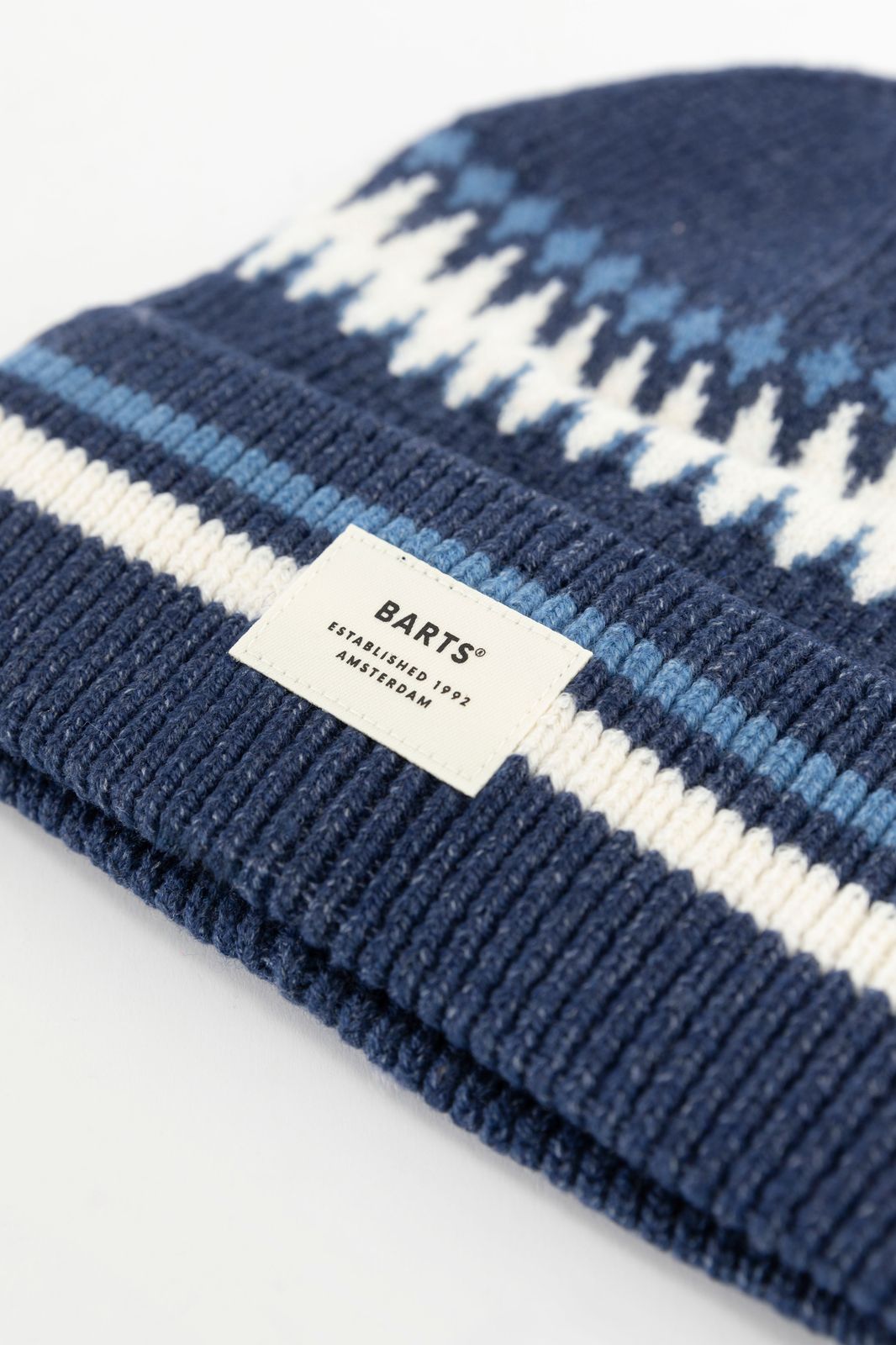 BARTS blauwe beanie met strepen