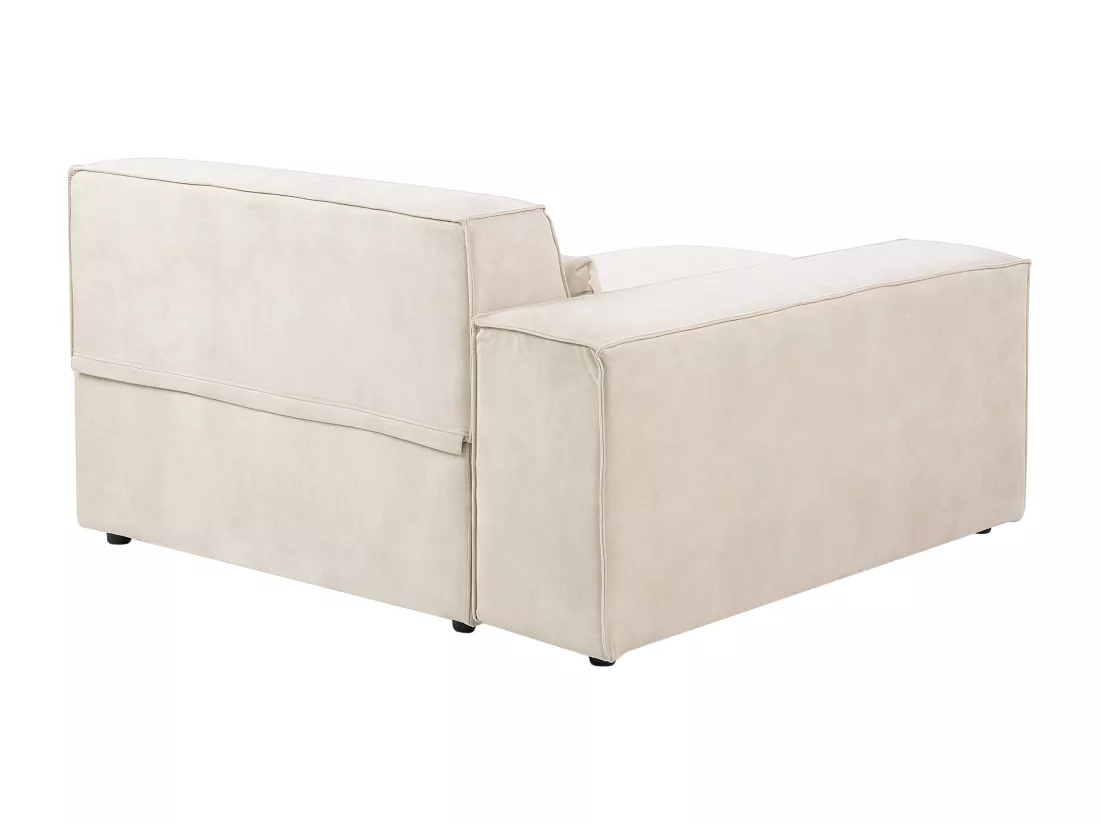 Chaise longue côté gauche beige HELLNAR
