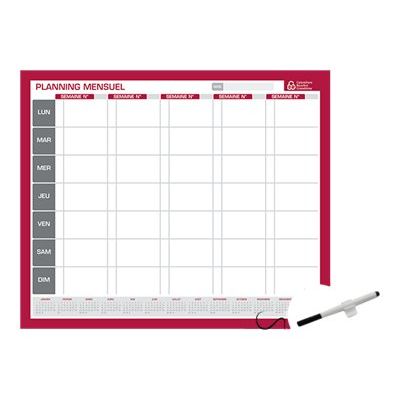 Bouchut - Planning perpétuel mensuel - 50 x 60 cm