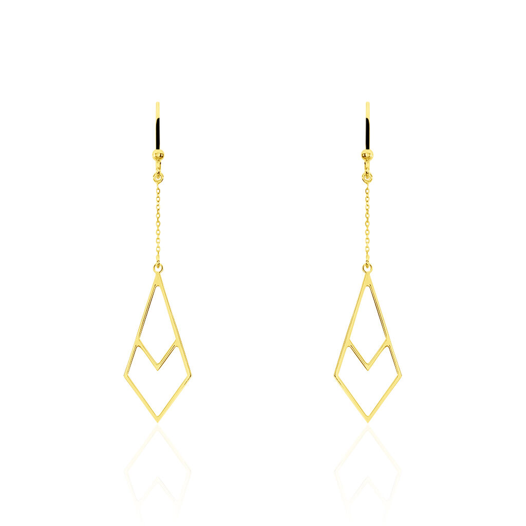 Boucles D'oreilles Pendantes Swanny Or Jaune