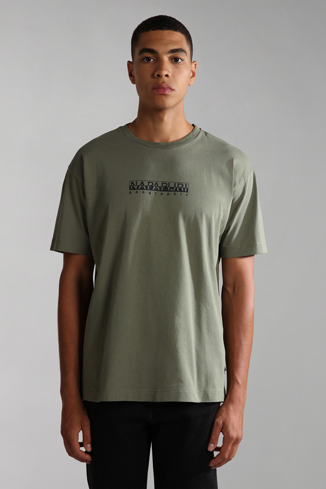 Camiseta Box de Manga Curta - Verde