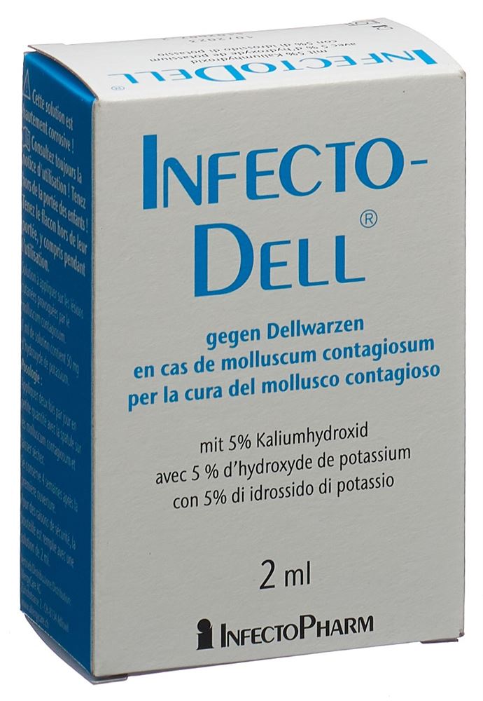 INFECTODELL bei Dellwarzen<br>2 ml, Lösung zur Anwendung auf der Haut