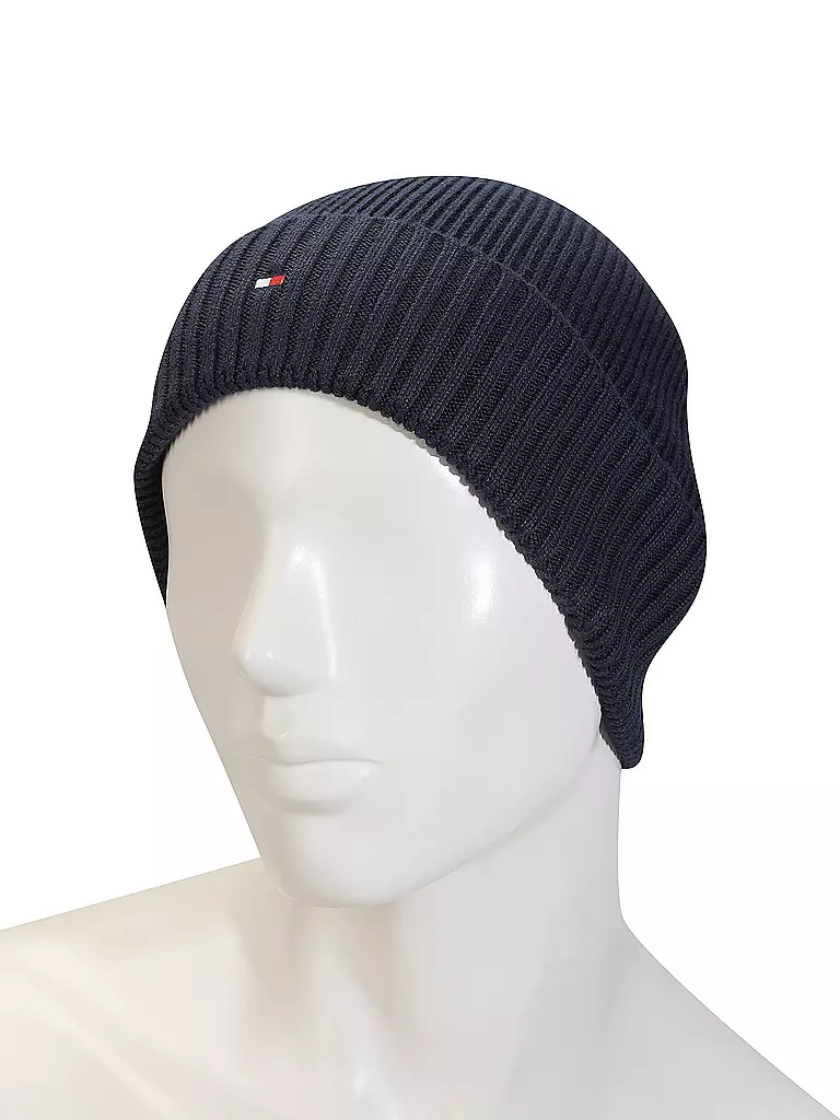 TOMMY HILFIGER Geschenkset 2-teilig Mütze und Handschuhe blau