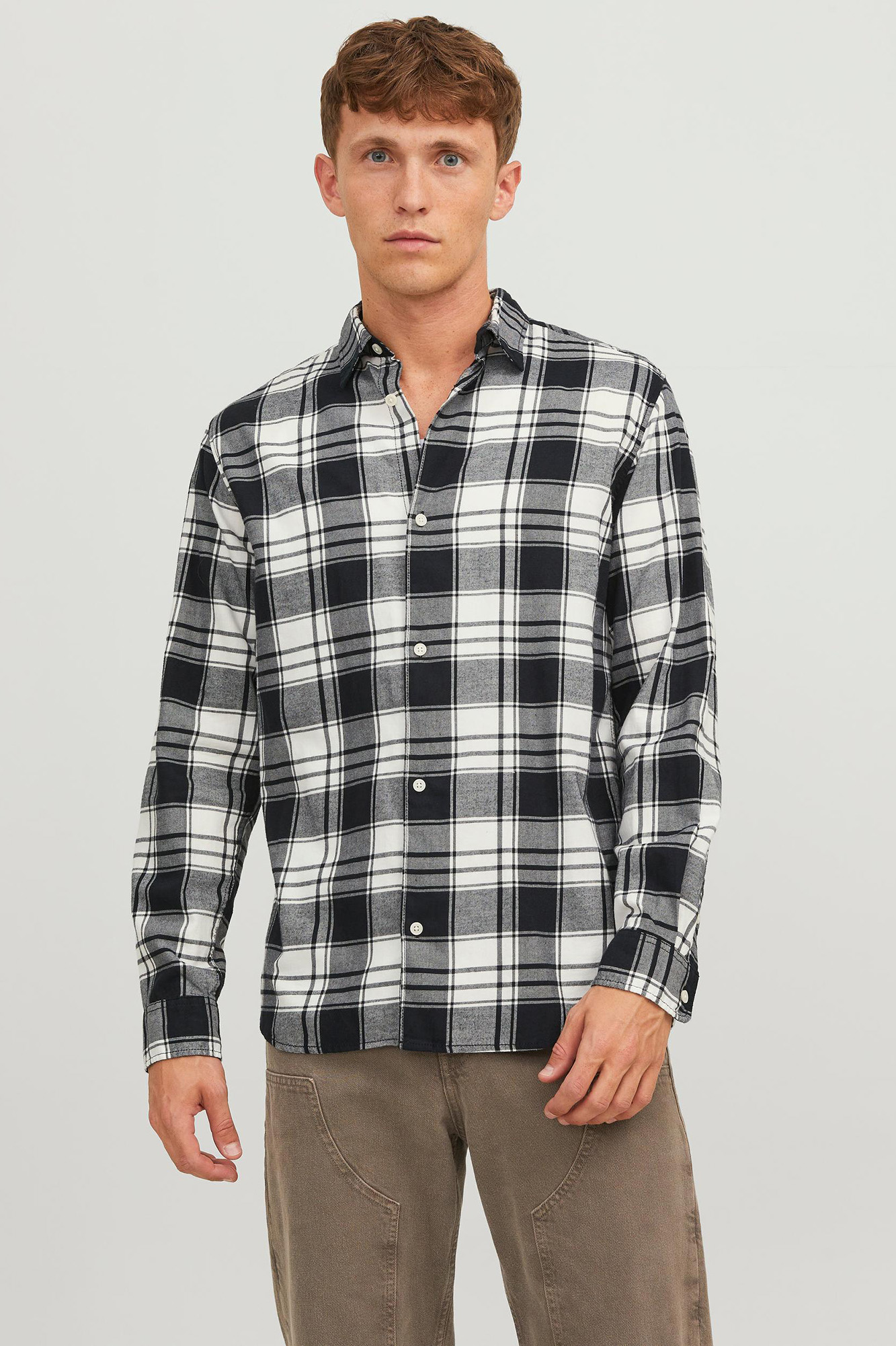 Camisa xadrez de caimento confortável