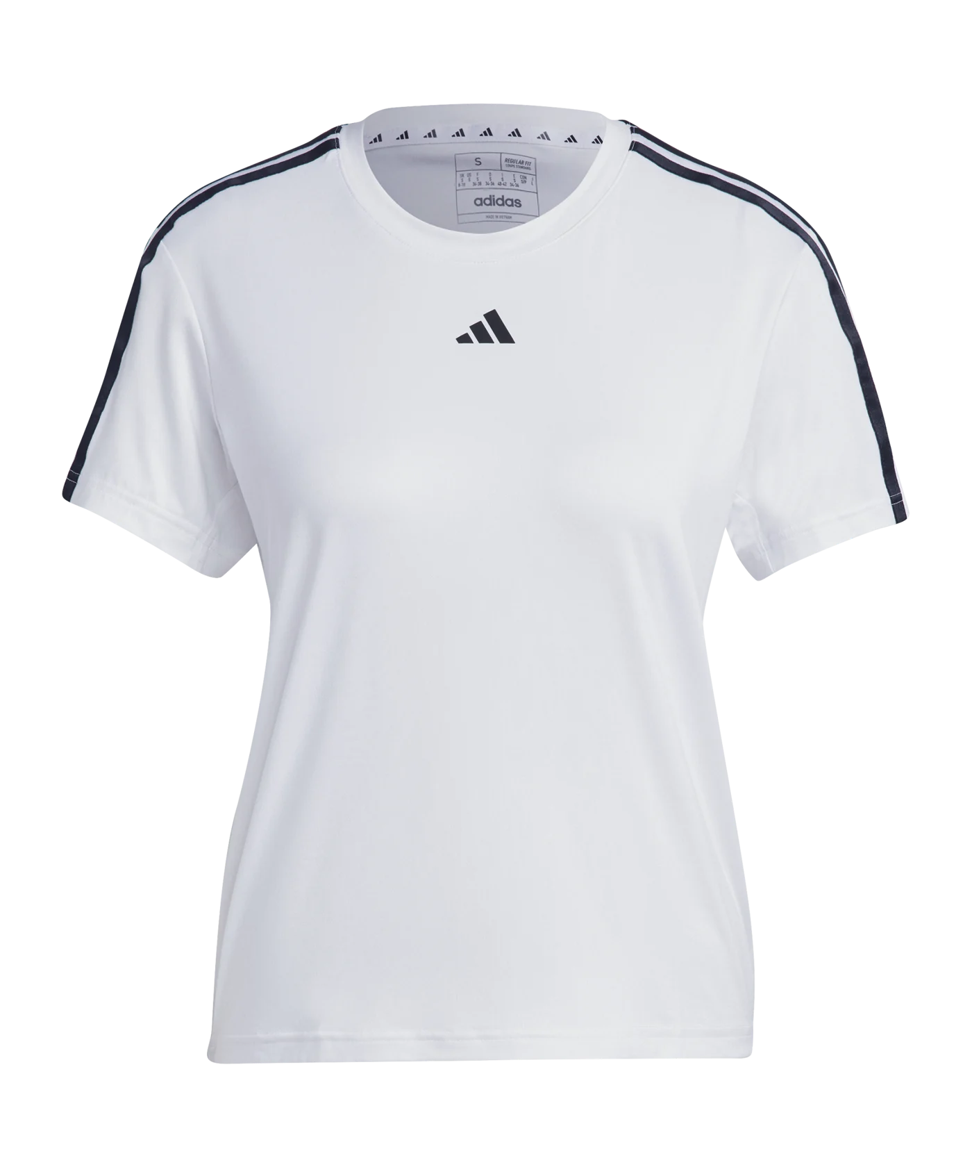 adidas AEROREADY Train Essentials 3-Stripes Tee White