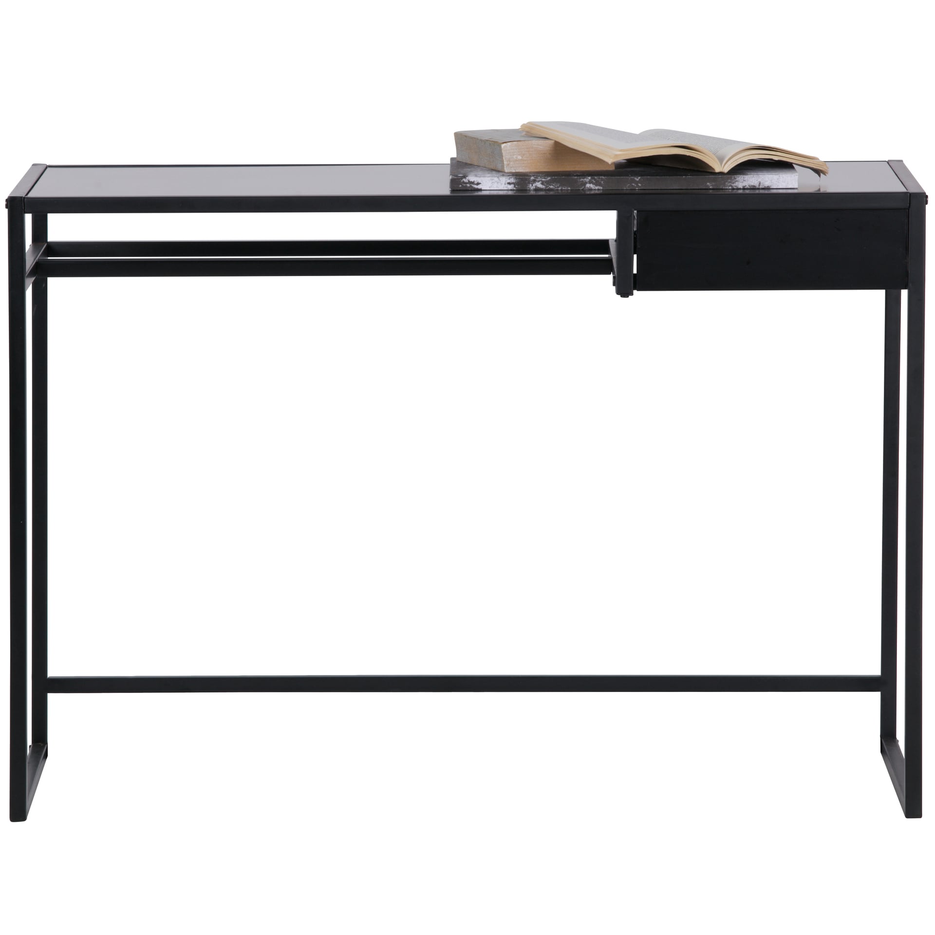 Schreibtisch TEUN 110 x 76 cm schwarz