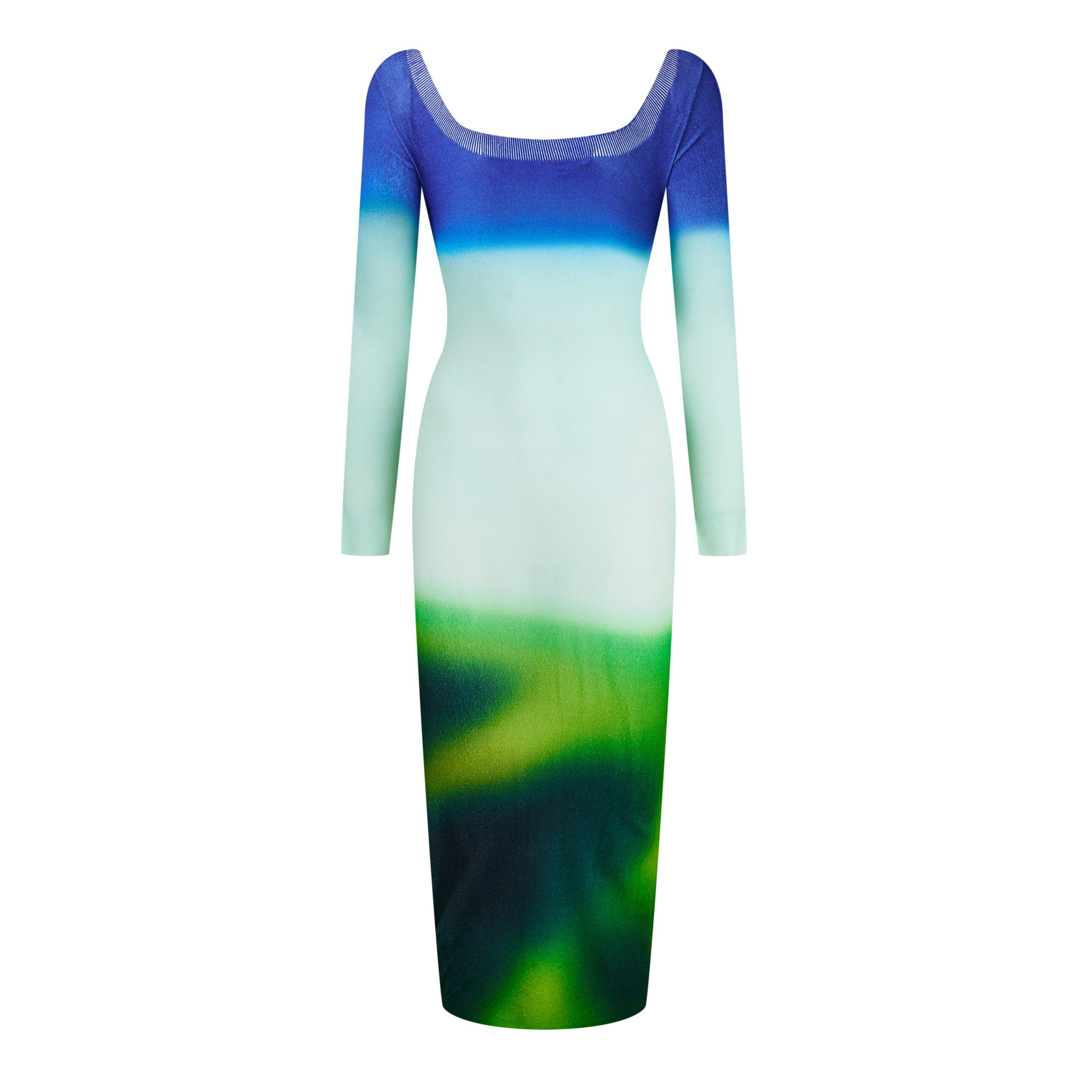 Off White Blurred Dress