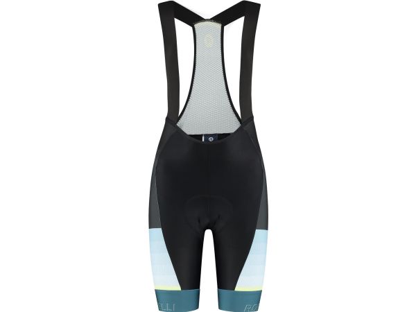 Rogelli Impress II Bib Cykelshorts, Black/Blue/Yellow