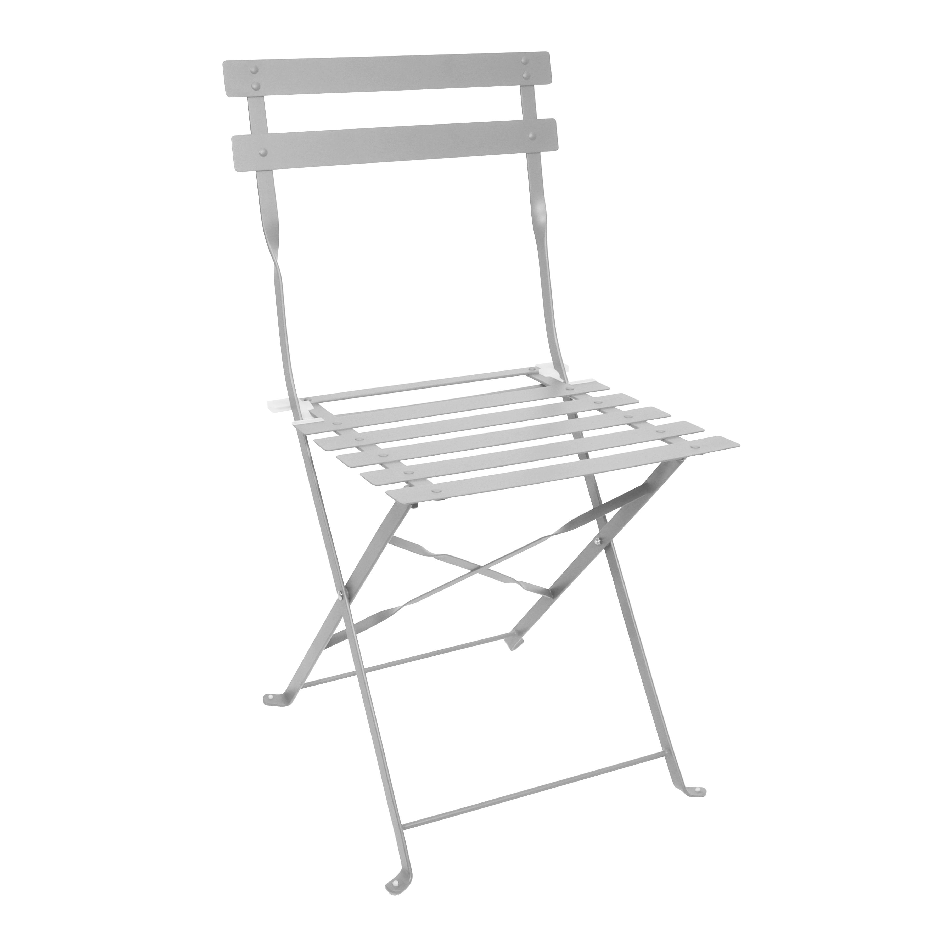 CHAISE PLIANTE MIAMI GRIS