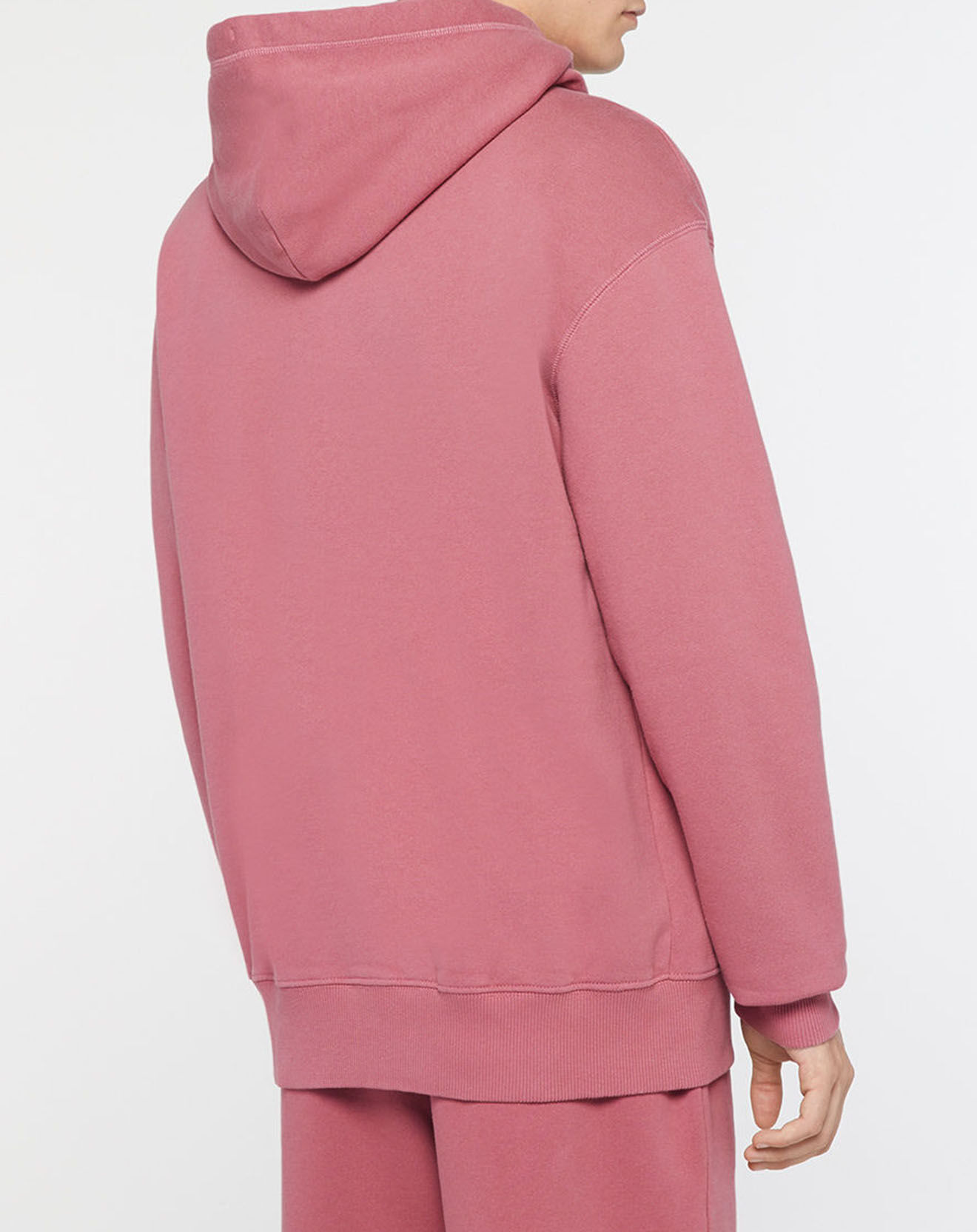 Tommy Jeans Sweat en Coton Bio Abo Tjm Collegiate rose foncé