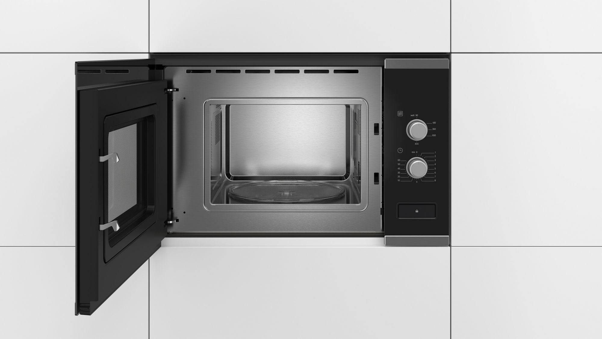 Forno de micro-ondas embutido Série 4 em aço inoxidável BFL520MS0
