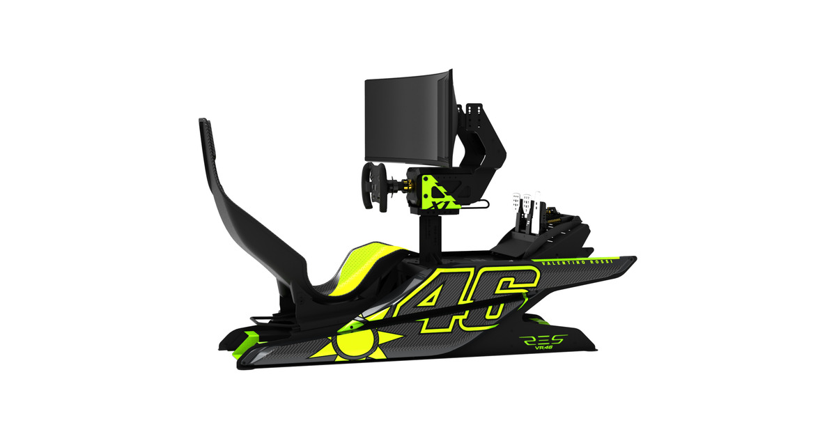 Res-TechX1 Cockpit VR/46 Limited Edition racing simulator  (Zwart/neongroen)