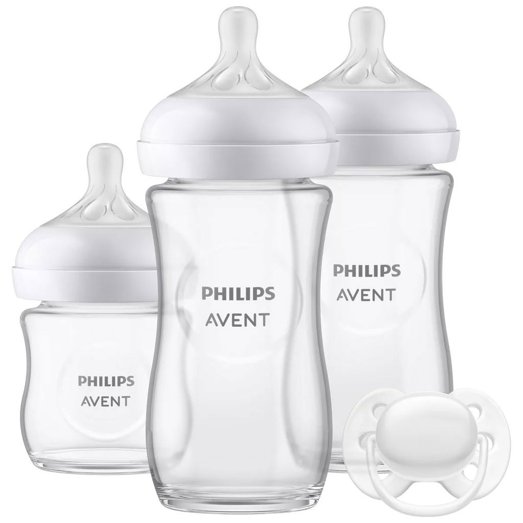 Philips AventPhilips Avent   Natural Response Kleines Flaschen Set aus Glas für Neugeborene