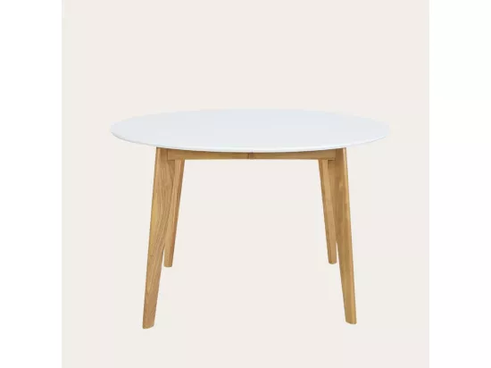 Table à manger extensible en bois massif naturel 120x75