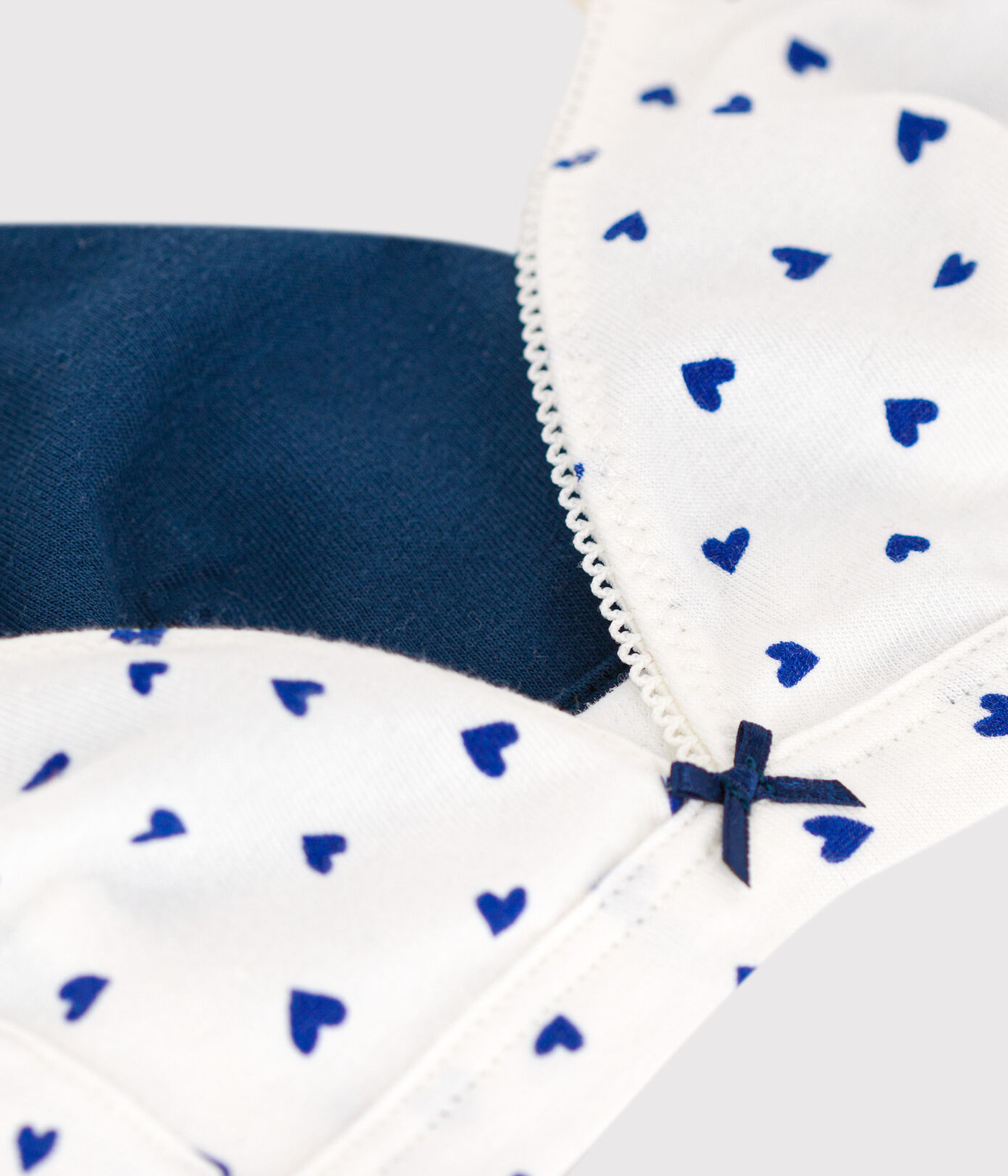 Lot de 2 soutiens gorge cœur en coton et élasthanne fille