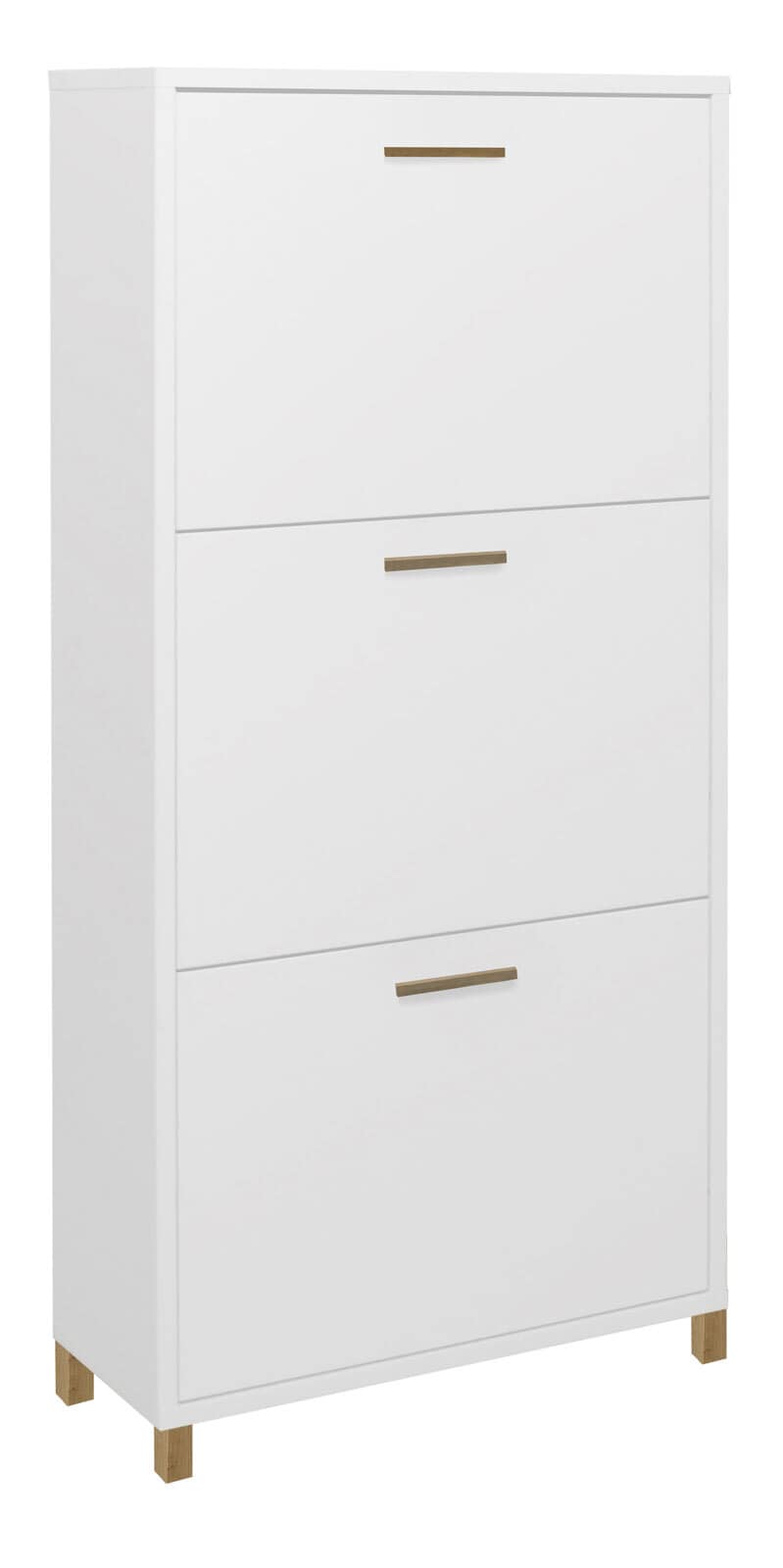 LIV`IN Schuhschrank LINDOS 61 x 136 cm Weiß matt