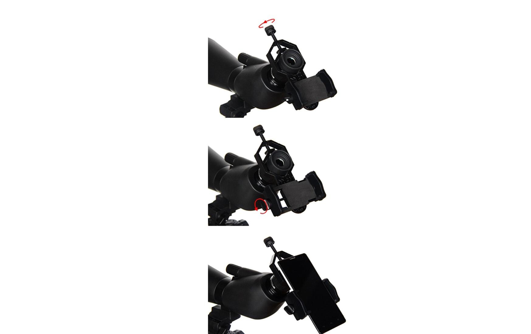 Adapter Universal DigiscopingUniverselle Digiscoping-Adapter für Spektive, Ferngläser, Monokulare, Teleskope, Mikroskope, Visiere, Nachtsichtgeräte, etc.