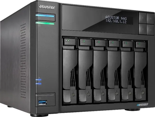 ASUSTOR Lockerstor 6 Gen2 AS6706T - NAS-server - 6 bays - SATA 6Gb/s - RAID RAID 0, 1, 5, 6, 10, JBOD - RAM 8 GB - 2.5 Gigabit Ethernet - iSCSI support