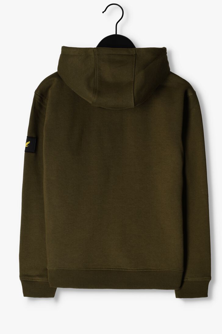 LYLE & SCOTT groene lyle & scott trui pocket quarter zip bb hoodie