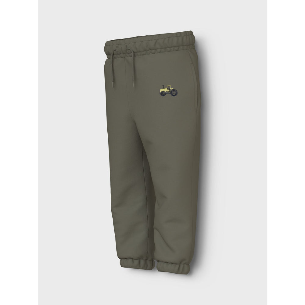 Køb Name It Dusty Olive Tractor Vallen Regular Sweatpants