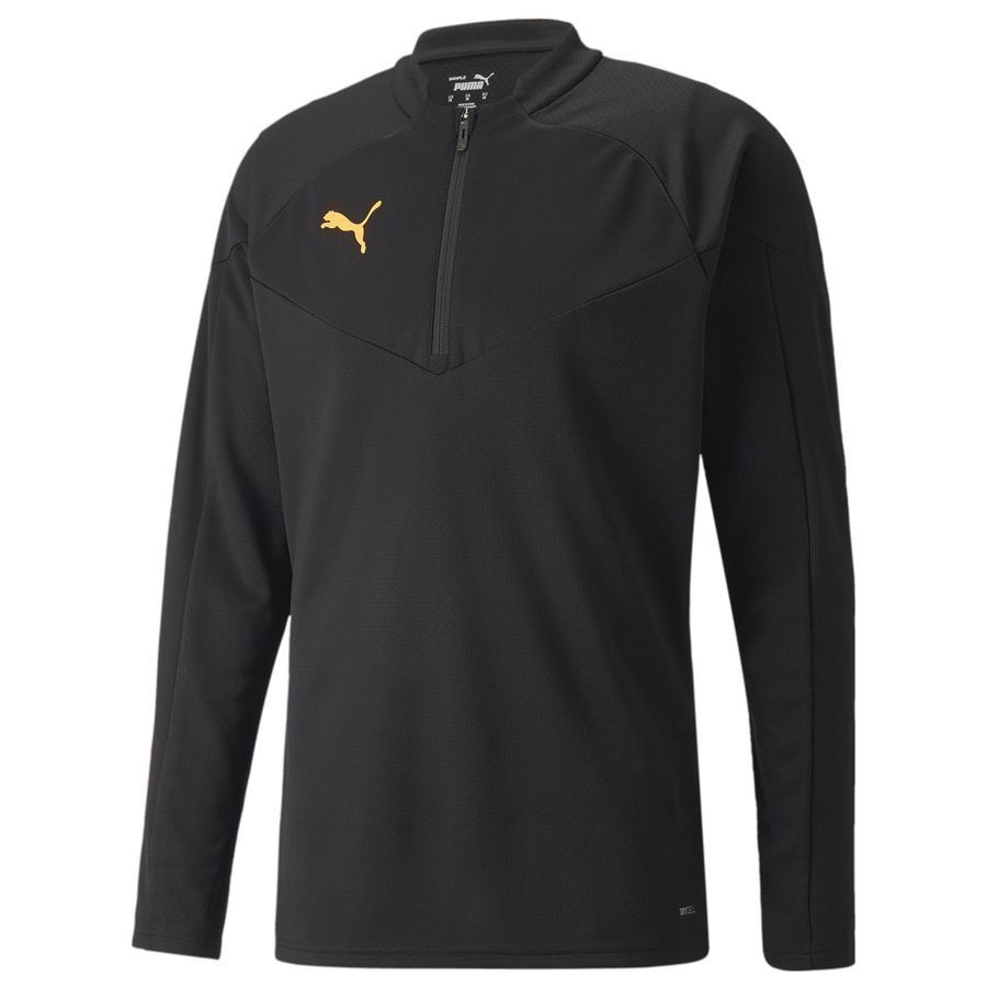 PUMA Maillot d'Entraînement IndividualFINAL Fermeture Éclair 1/4 - Noir