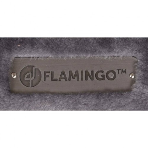 Arranhador de gato de três níveis em formato de flamingo, cinza