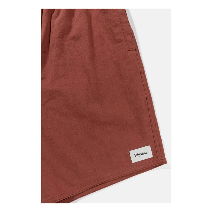 Rhythm Short Textured Lin | Rouge brique
