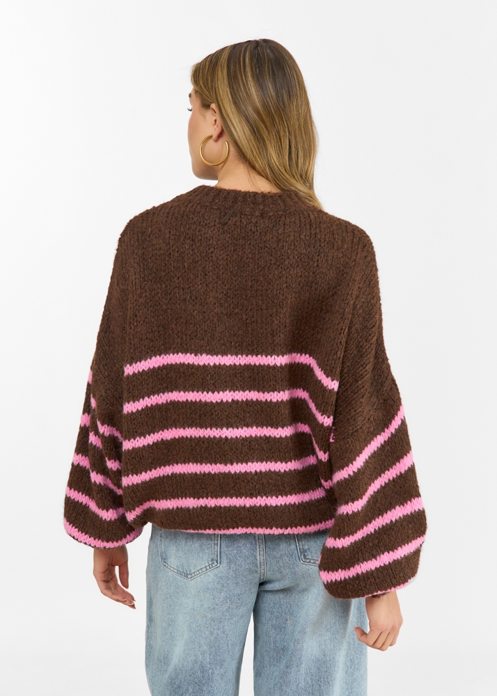 Anouk trui choco bruin