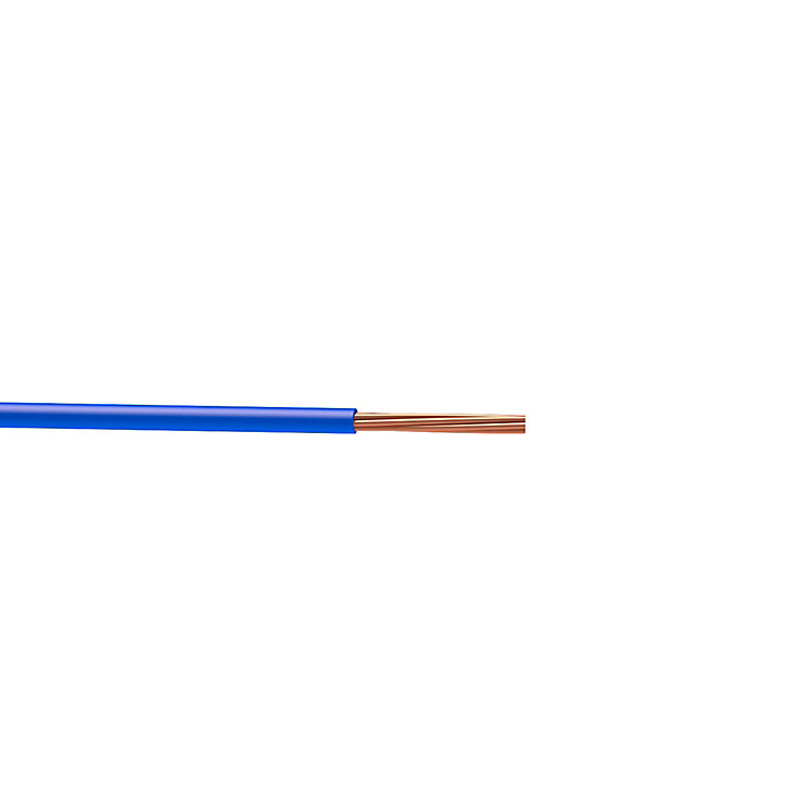 Fil 6mm² H07VR bleu couronne 5m