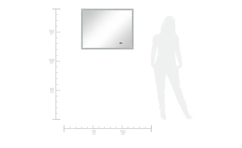 LED-Badspiegel Neufeld 90 cm