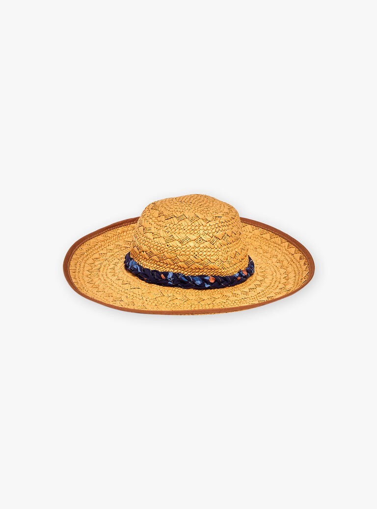 Chapeau de paille beige
