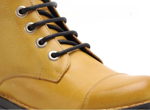 Chacal boots bottine plates femme 6054 jaune