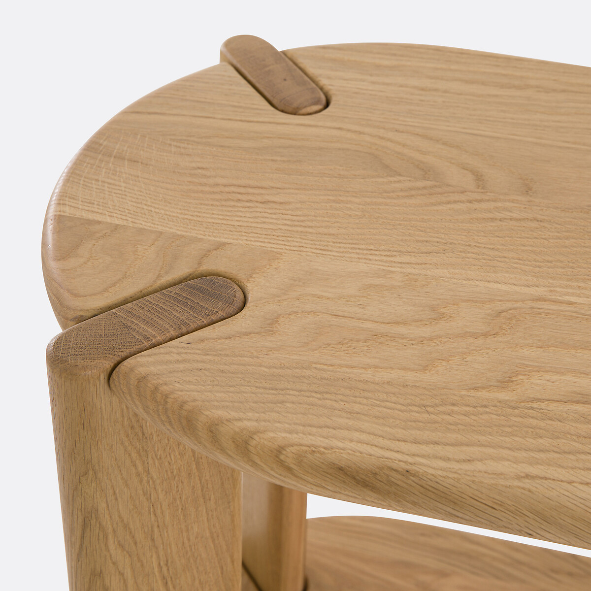 LA REDOUTE INTERIEURS<br>Mesa de parede com 3 prateleiras em carvalho maciço, Elmo
