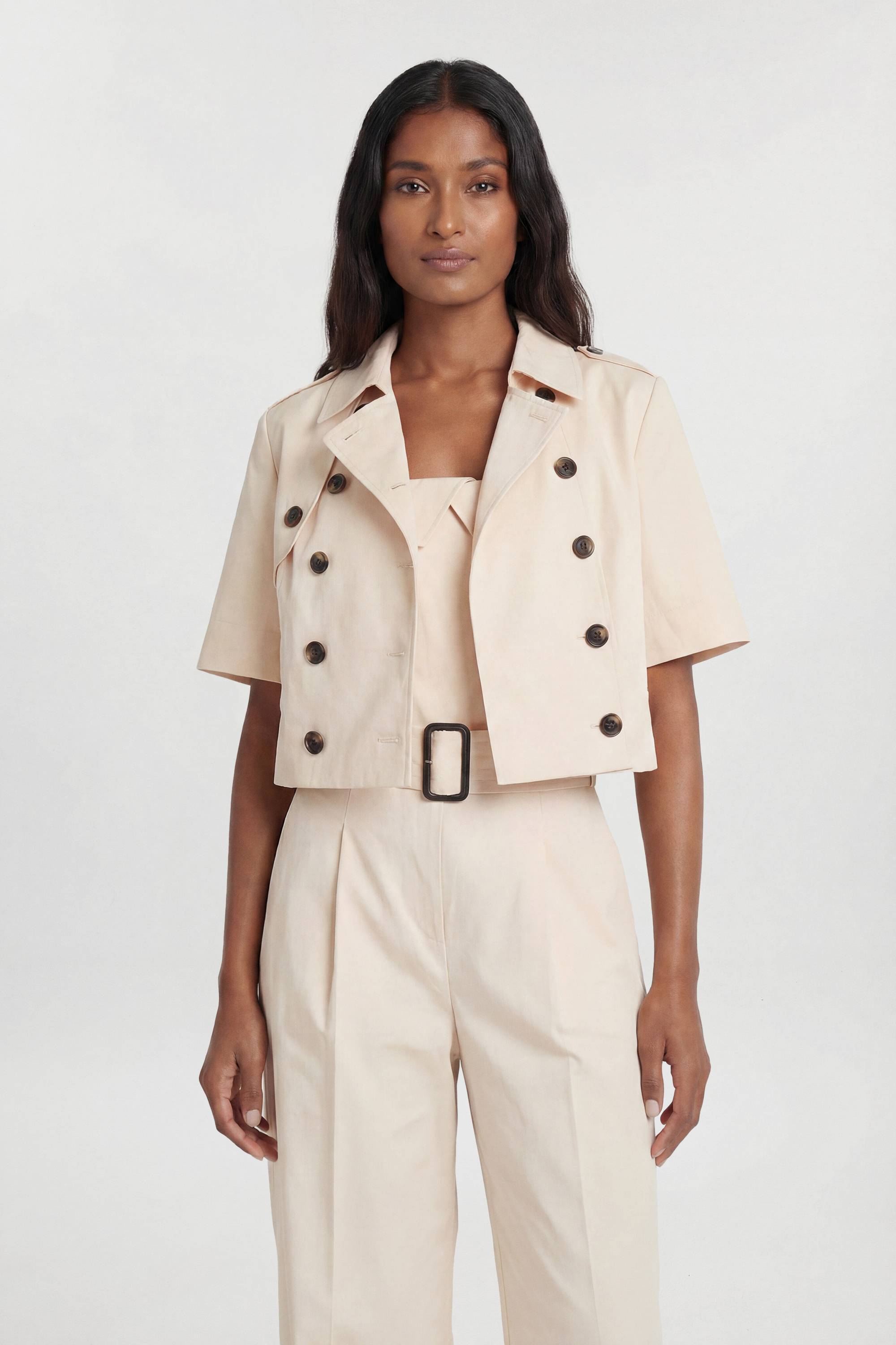 KarenMillen Veste Trench Cintrée En Coton
